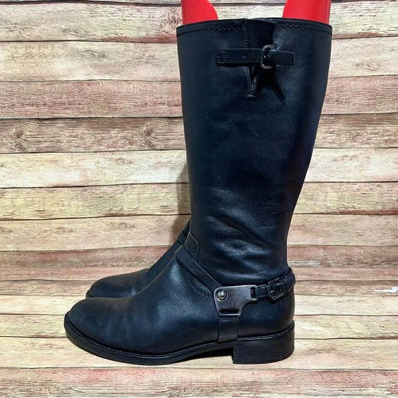 Ecco Shoes Ecco Black Leather Hobart Harness Boots Poshmark